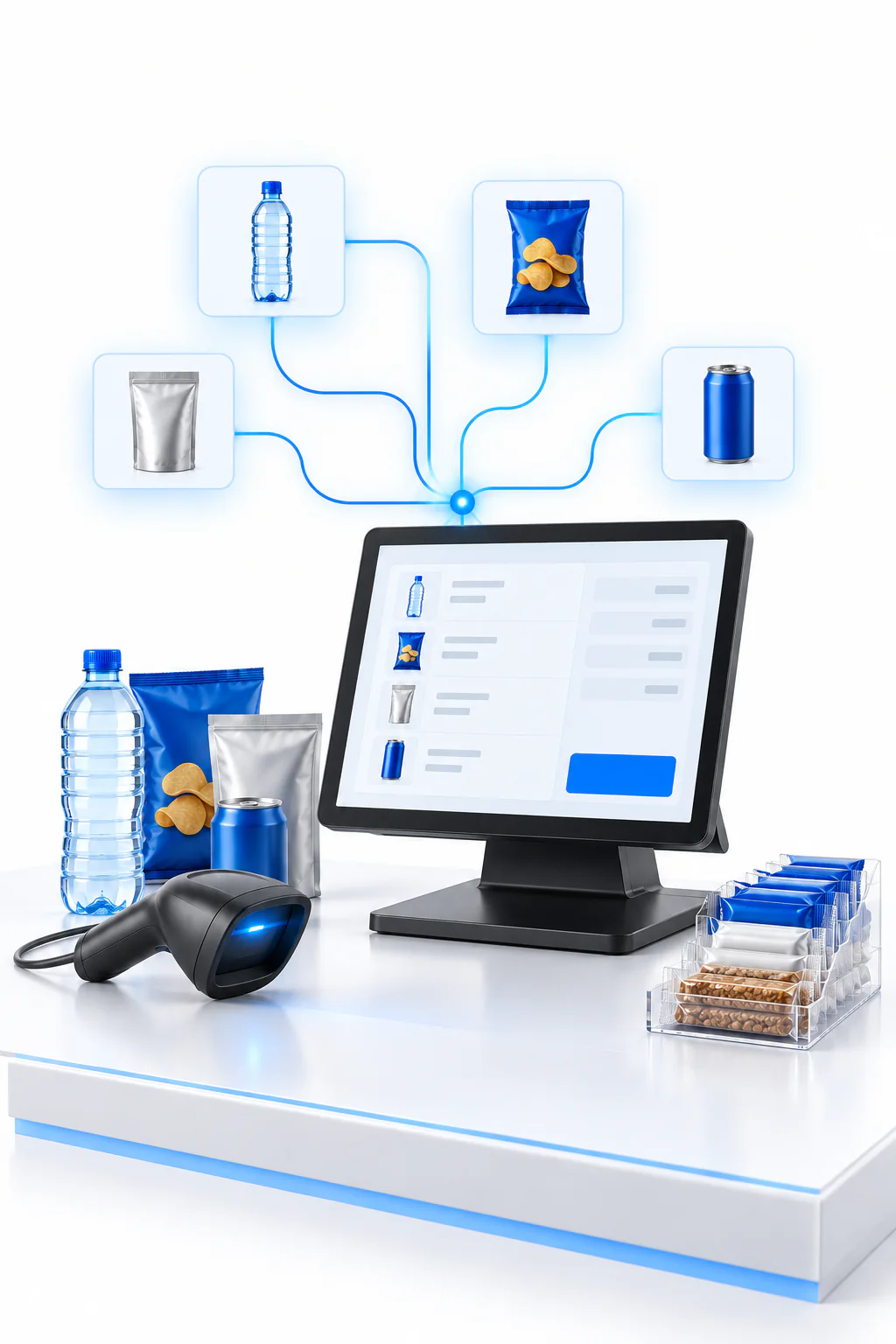 Digital convenience-store POS, scanning, and inventory ecosystem
