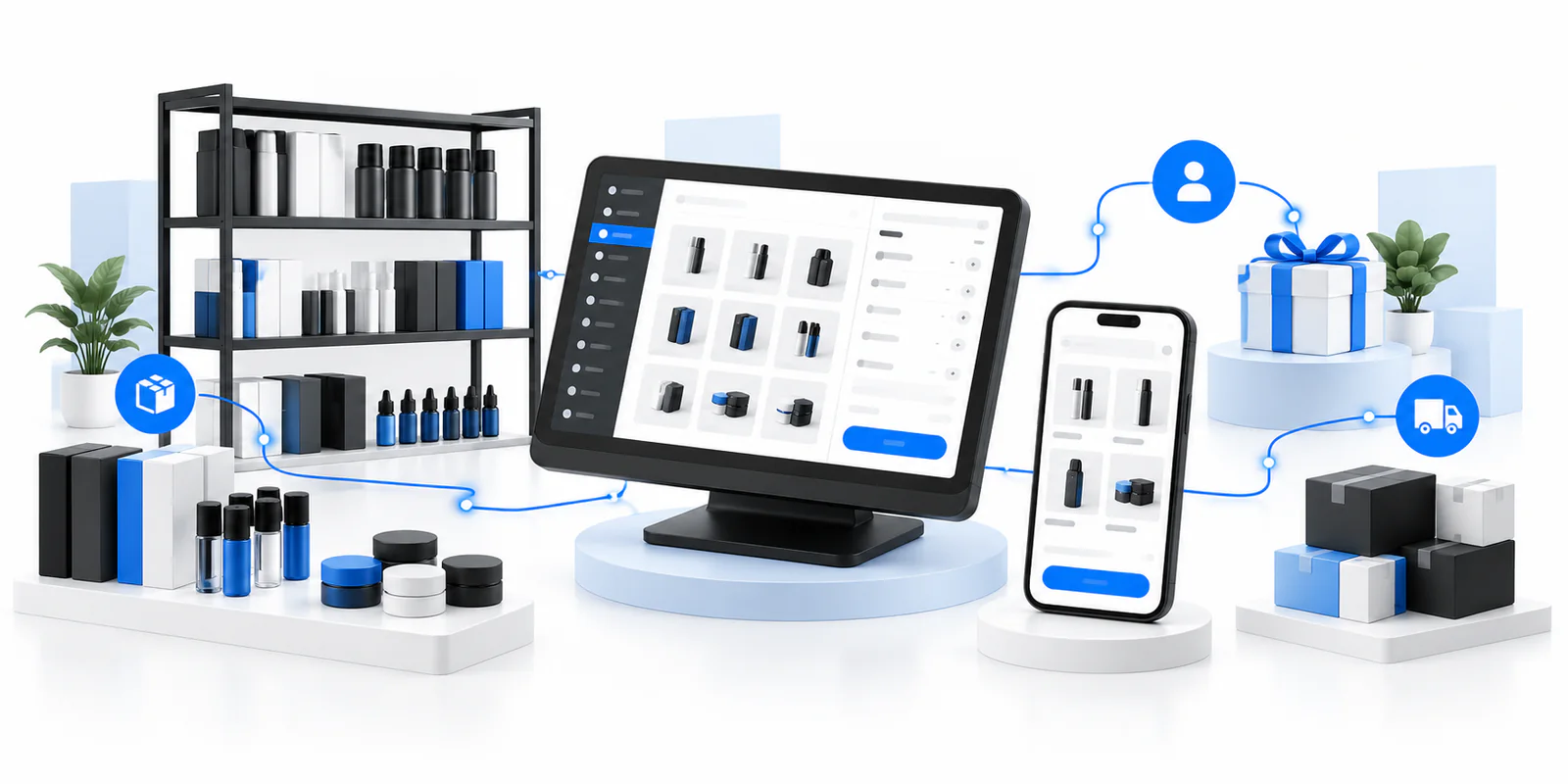 Digital specialty-retail POS, inventory, mobile ordering, loyalty, and delivery ecosystem